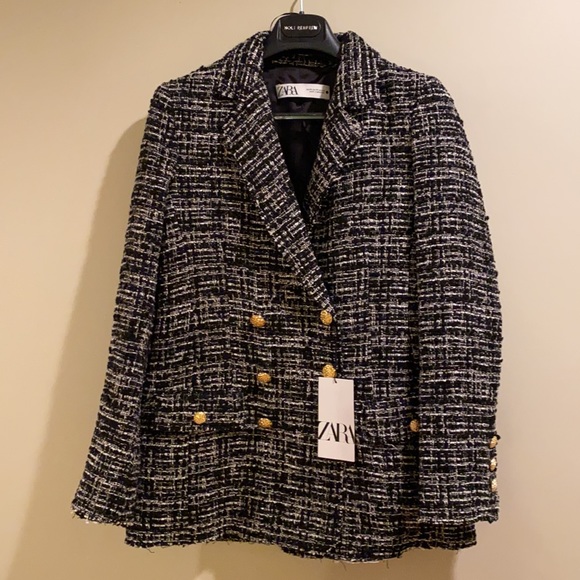 Sold - Zara double breast textured blazer - Picture 5 of 9